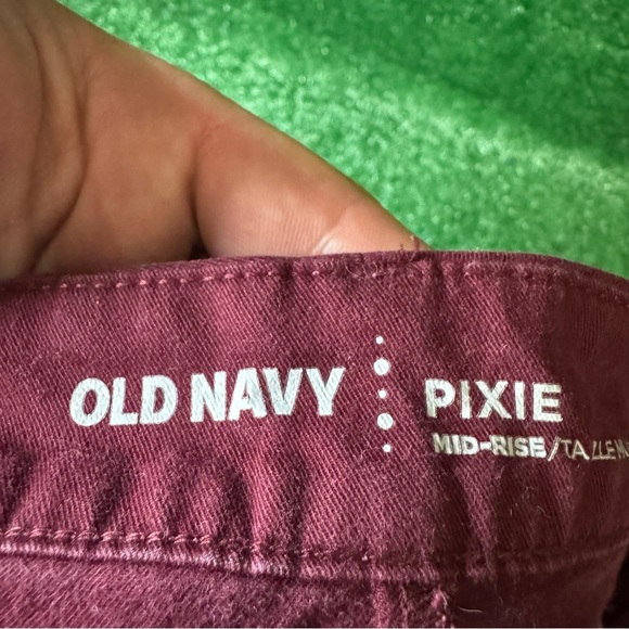 Old Navy Red High Waist Shorts - Picture 2 of 4